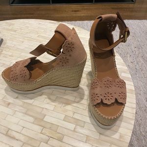 See by Chloe wedge sandals